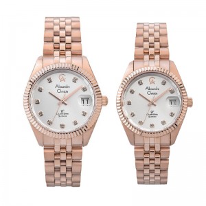 Alexandre Christie AC 5013 Rosegold White COUPLE